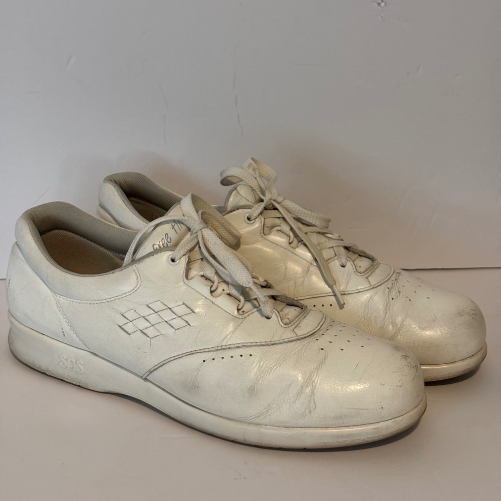 SAS Women's‎ Sneakers Sz 11 S Free Time Tripad White Leather Comfort Shoes Comfy